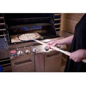 #1887 14 x 26 Adjustable Pizza Paddle With Roller Handle 3 sizes Safer long New